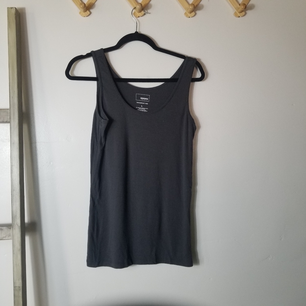SONOMA WOMEN'S GRAY TANK SIZE LARGE